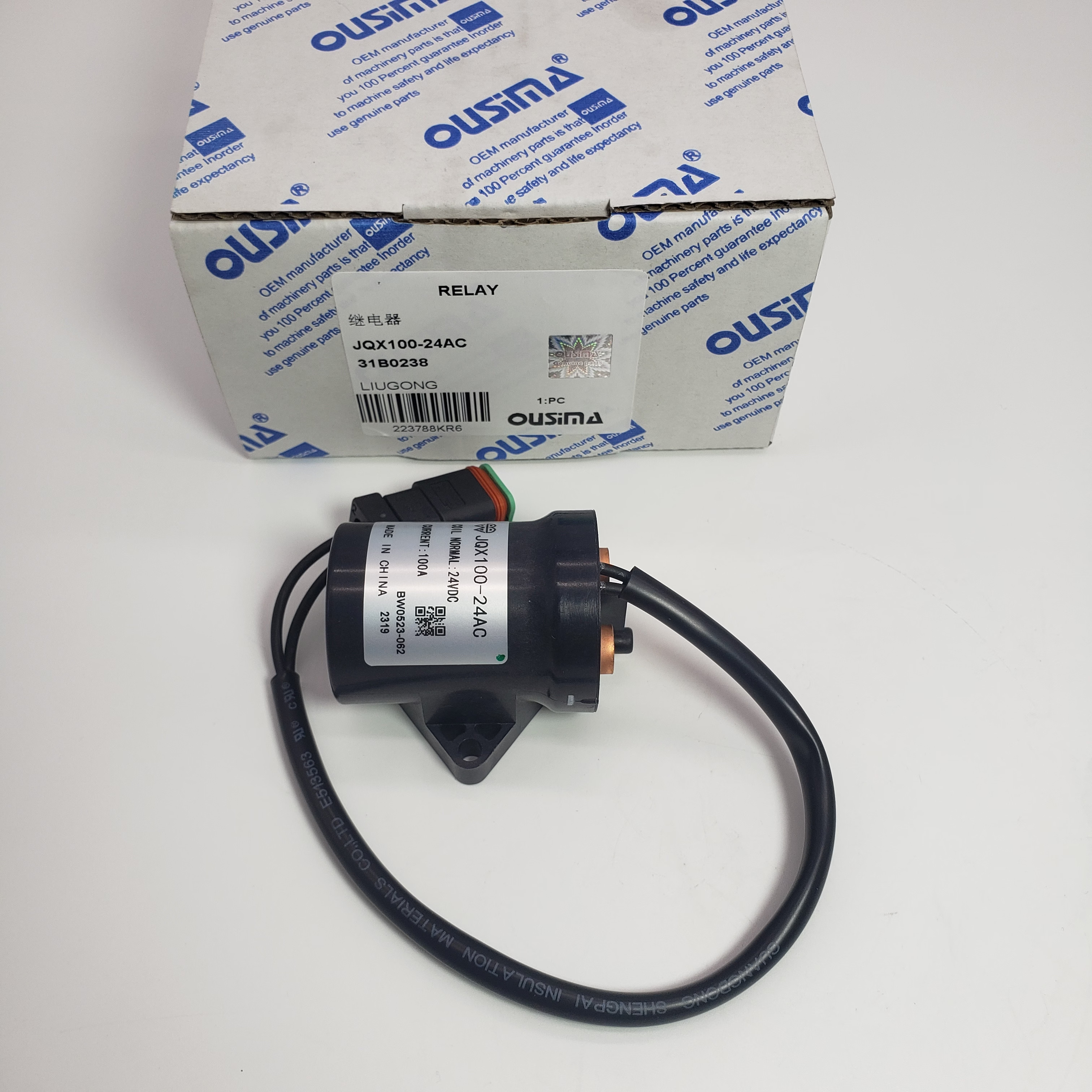 Relay JQX100-24AC 31B0238 For LIUGONG Machine