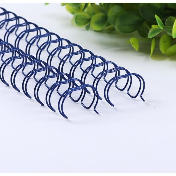 Book Binding 1/2'' Metal Spiral Wire , 23 Loops Double Wire Ring