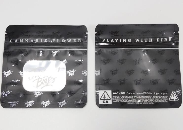 Custom k smell proof bag plastic stand up pouch with aluminum foil clear window tobacco leaf bag