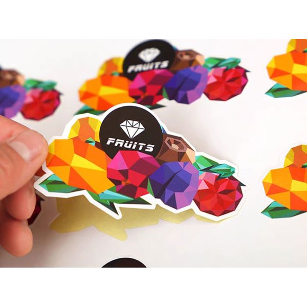 Holographic Fruit Food Packaging Sticker Label Cherry Grape Banana Fruit