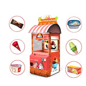 Hardware Material Refrigerated Vending Machine / Ice Cream Claw Machine