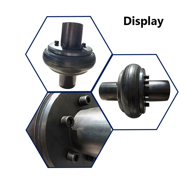 Flexible Tire Style Coupling / Shaft Rubber Coupling 200mm - 710mm Dimensions