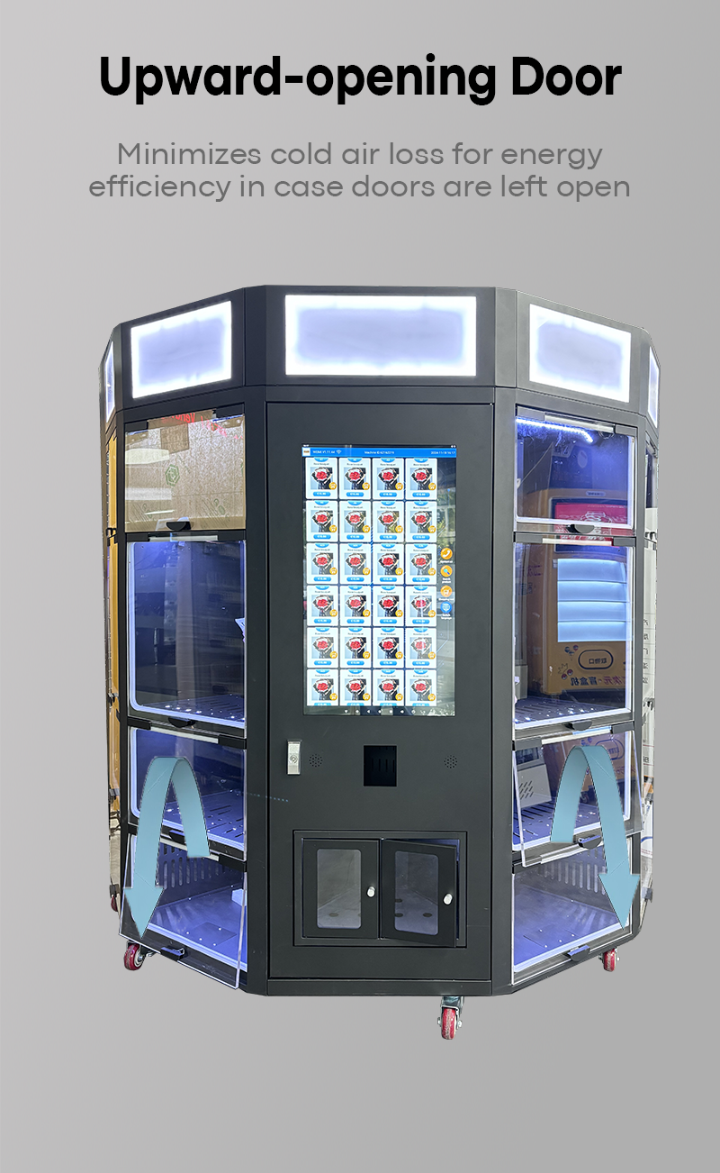 New Design Locker Fresh Flowers Vending Machine With Cooling Function 32 Inch Touch Screen Light Box for Branding