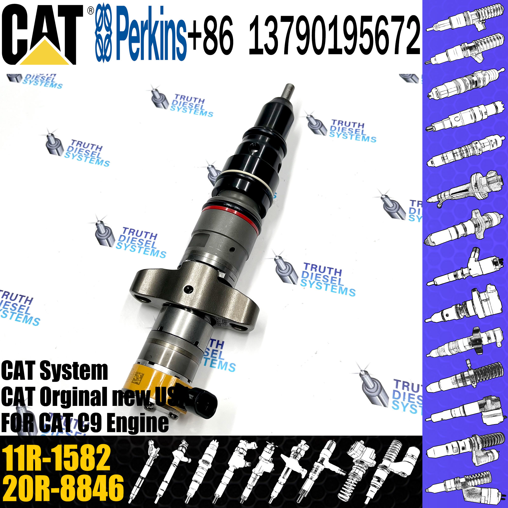 Fuel injector 267-9710 242-0857 20R-8065 20R-8060 20R-8968 20R-1917 573-4231 293-4072 For C-A-T C9