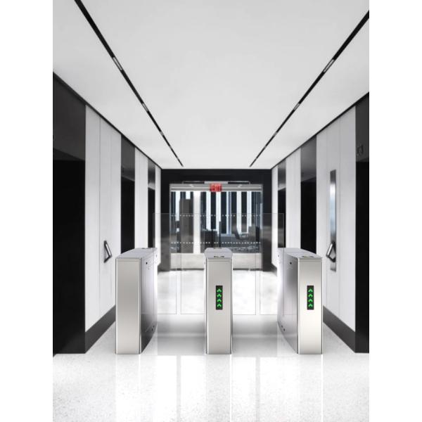 Secure Electronic Turnstile Gates , Automatic Sliding Card Reader Turnstile