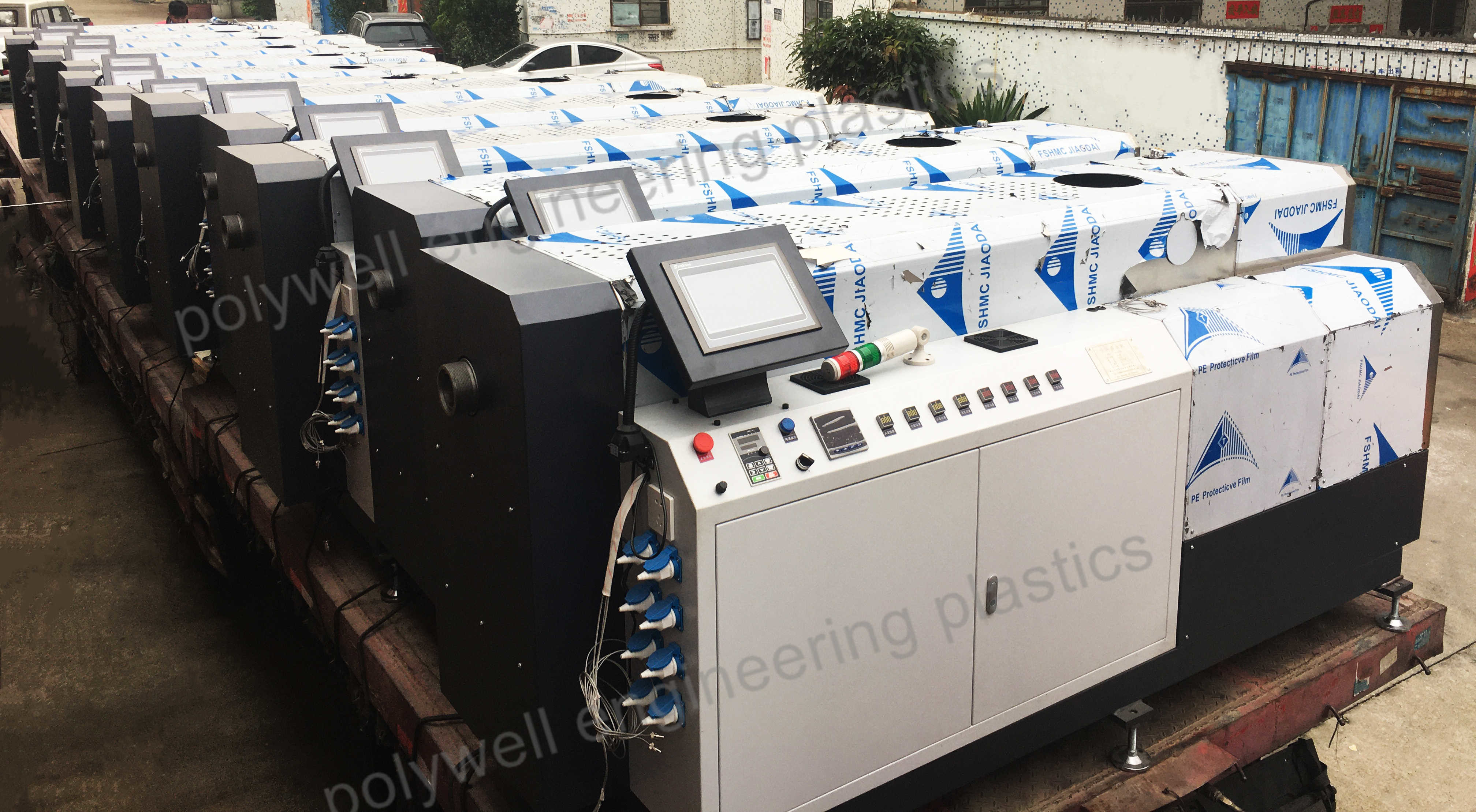 Automatic Plastic Tape Pipe Extruder Thermal Insulation Bar Extrusion Machine For Broken Bridge Aluminum Profile