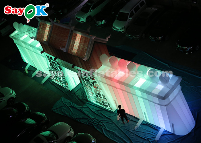 ROHS Custom Inflatable Products , Commercial LED Inflatable Rock Wall For Outdoor Display