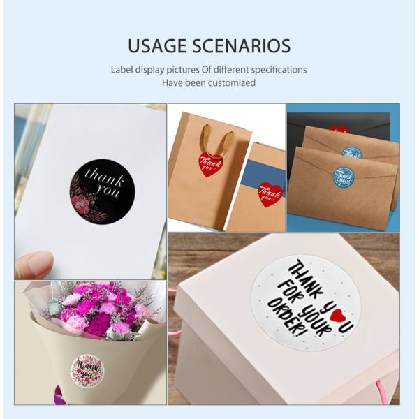 Sticker application example