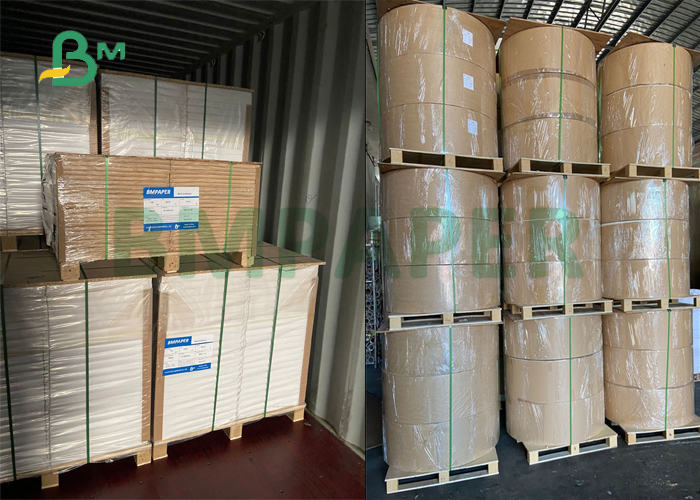 300gsm 350gsm Coated 15g Polyethylene Lunch Box Paper For Food Take-away Box 