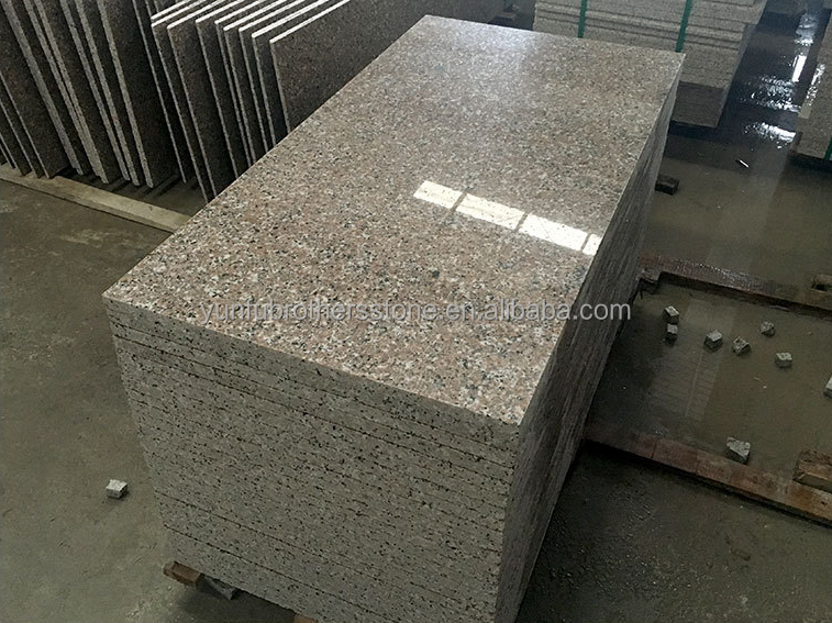 2700kg/m3 Granite Density G636 Slabs Modern Design Style for Villa Graphic Pink Porrno