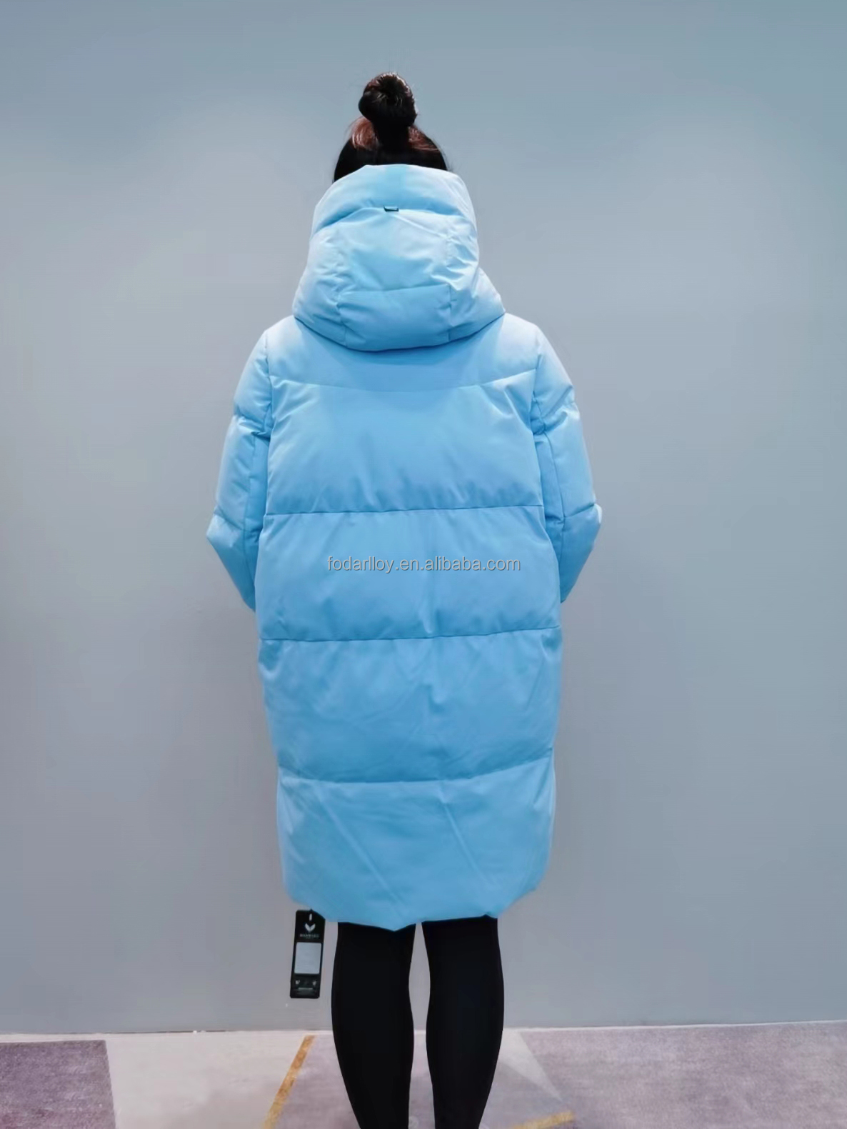 FODARLLOY F22517 Ladies Warm Hooded Cotton-padded Clothes Women Slim Long Winter Jackets Women Coats