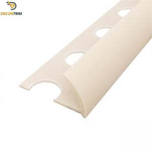 China 10×2500mm PVC Tile Trim Round Open Shape For Tile Edge Protection​ on sale
