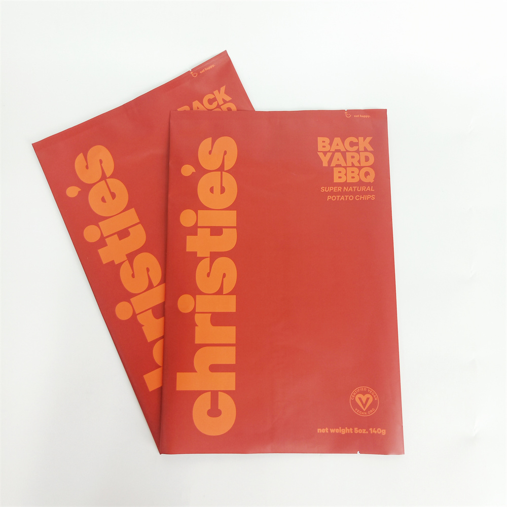 New Wholesale Factory Food Grade Mylar Back Seal Bag Food Packaging Pouch For Potato Chips