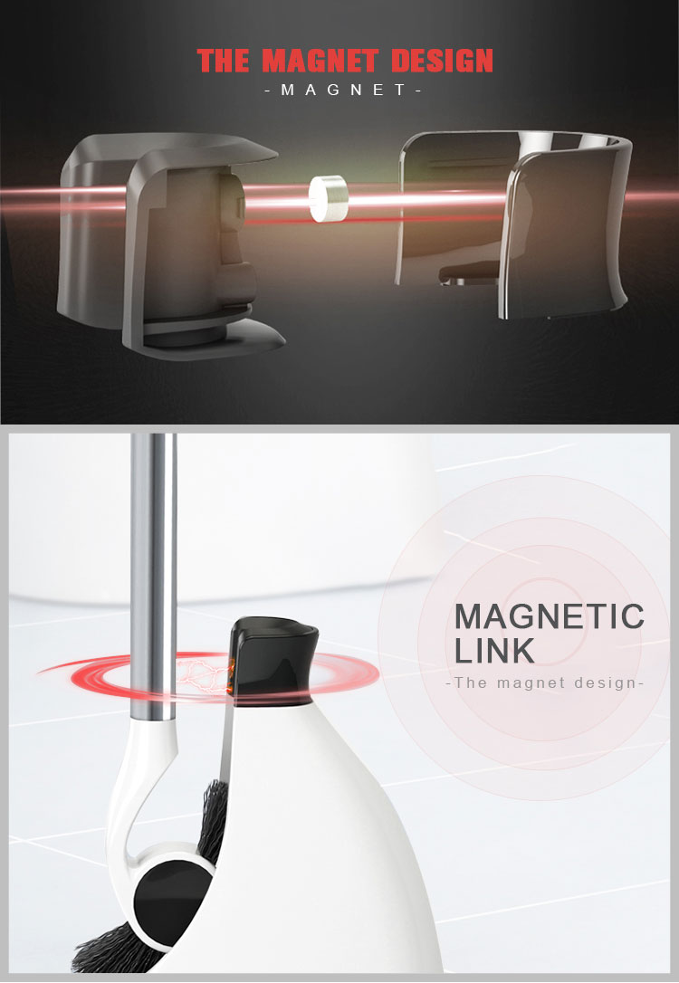 Strong decontamination easy clean modern bathroom toilet brush