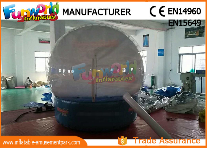 0.6mm PVC tarpaulin Inflatable Giant Snow Globe Ball for Christmas