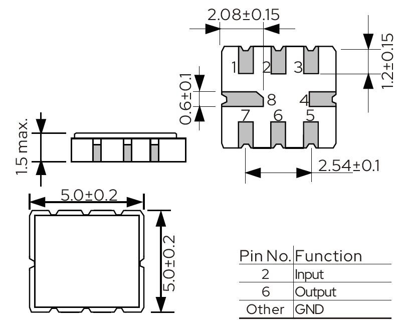 SMD QCC8C SAW Filter 5.0 X 5.0 For Stable And Accurate Frequency Filtering SGS