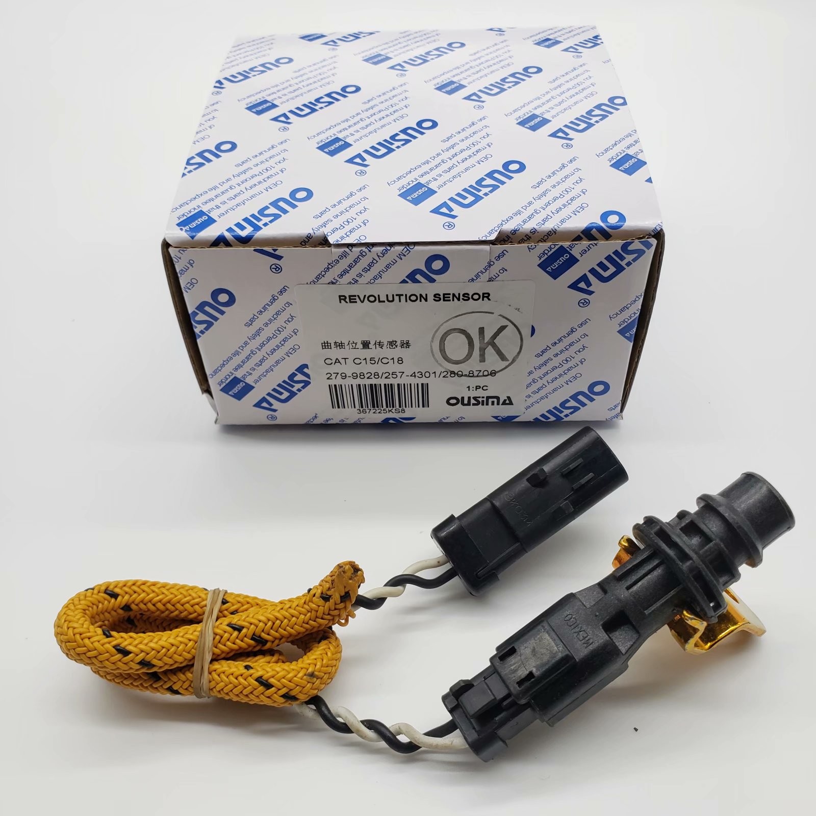 OUSIMA Excavator Crankshaft Position Sensor Switch 279-9828 257-4301 250-8708 For C15 C18