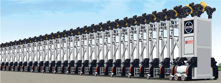 Modern SS Automatic Retractable Gate 740W Electric Sliding Main Entrance Gate