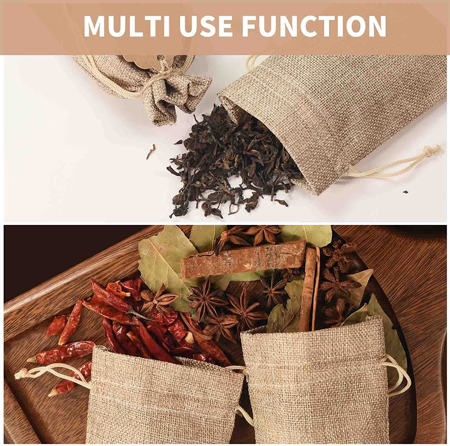 Environmental Protection Jewelry Bags Cotton Coffee Bean Storage