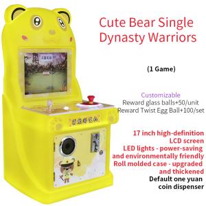 Quality Mini Cute Bear Coin-operated Arcade Game-Fun Joystick Game for sale