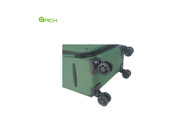 Wholesale PU Travel Trolley Soft Sided Luggage with spinner wheels