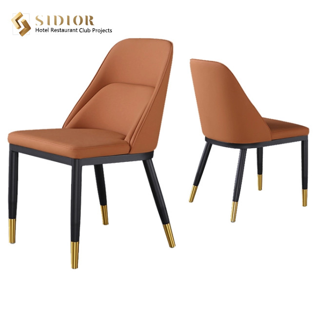 PU Dinning Chair, High Quality Dinning Chair, Hotel Dinning Chair, High Density Foam, Metal Legs