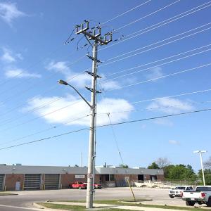 Quality Tubular Steel Monopole Transmission Tower Design 20m Q235 Material for sale