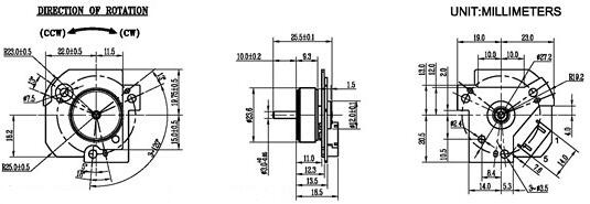 Small Brushless DC Motor 6v - 24v 24mm Diameter With Built In Driver