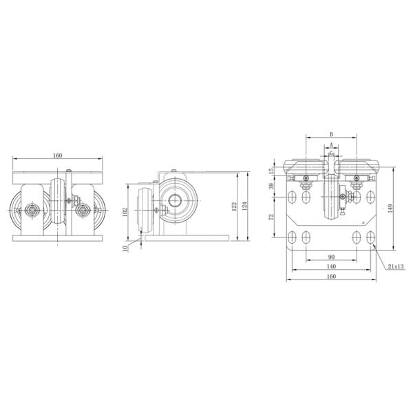 16mm Guide Rails Elevator Spare Parts Lift Roller Guide Shoes