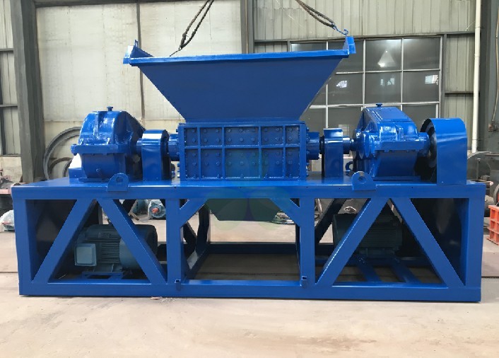 Industrial Plastic Shredder Machine Waste Recycling Crusher ZQ 350×2 Reducer Type