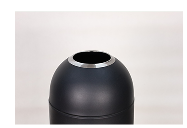 Commercial Round Stainless Steel Bullet Bins for Coffee Shops Large Capacity Colours Metal Bins