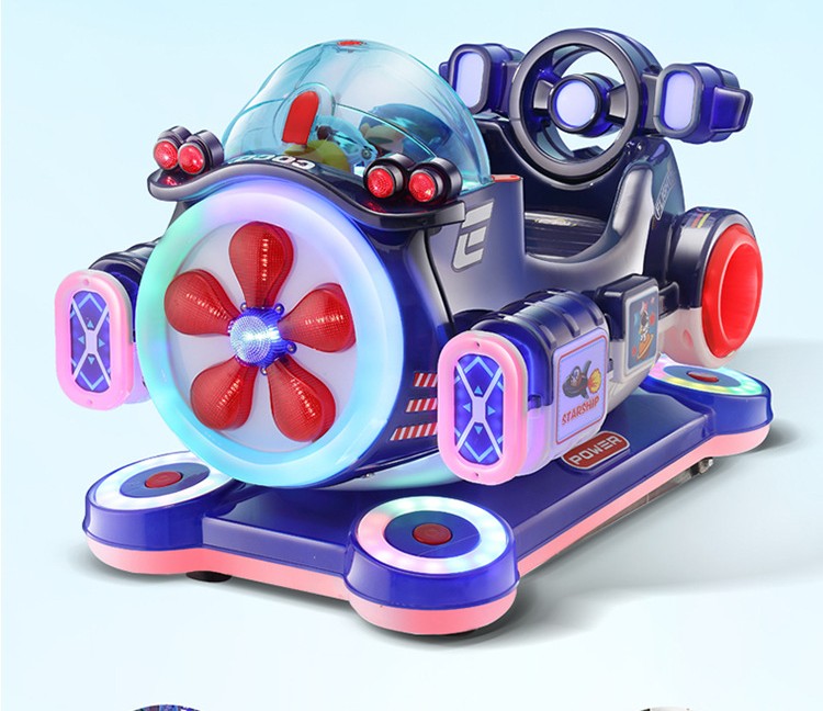 Metal Acrylic Airplane Electric Coin Operated Kiddie Ride For Amusement Park