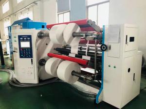 China Jumbo Roll Slitting Rewinding Machine With Hydraulic Shift on sale