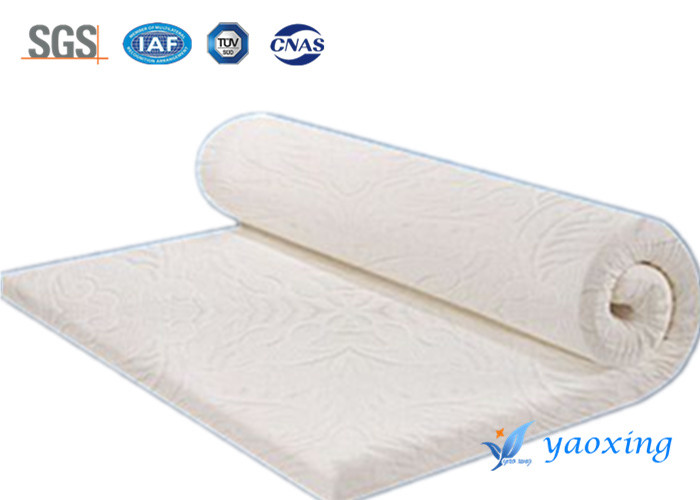 Knitted Cotton Fireproofing Fabrics Creamy White