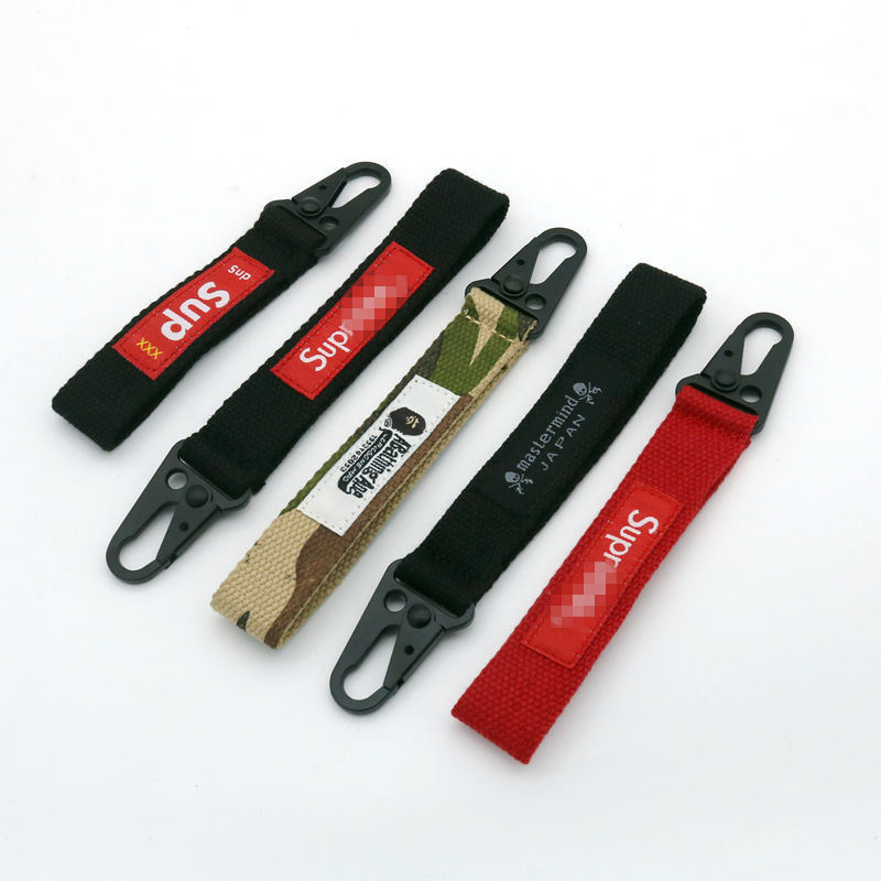 Custom Polyester Wrist Strap Keychain Lanyard Nylon Keyring Strap