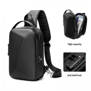 China High quality brand men's leisure fashion waterproof anti theft shoulder chest crossbody sling bag for men on sale