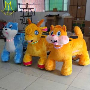 Quality Hansel amusement park electric stuffed battery operated animal toy rides for sale