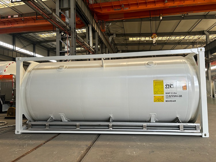 20 Ton Capacity 20ft Long Transport Container ASME Standard UN T75 ISO Cryogenic LNG Tank for Customizable and Transport