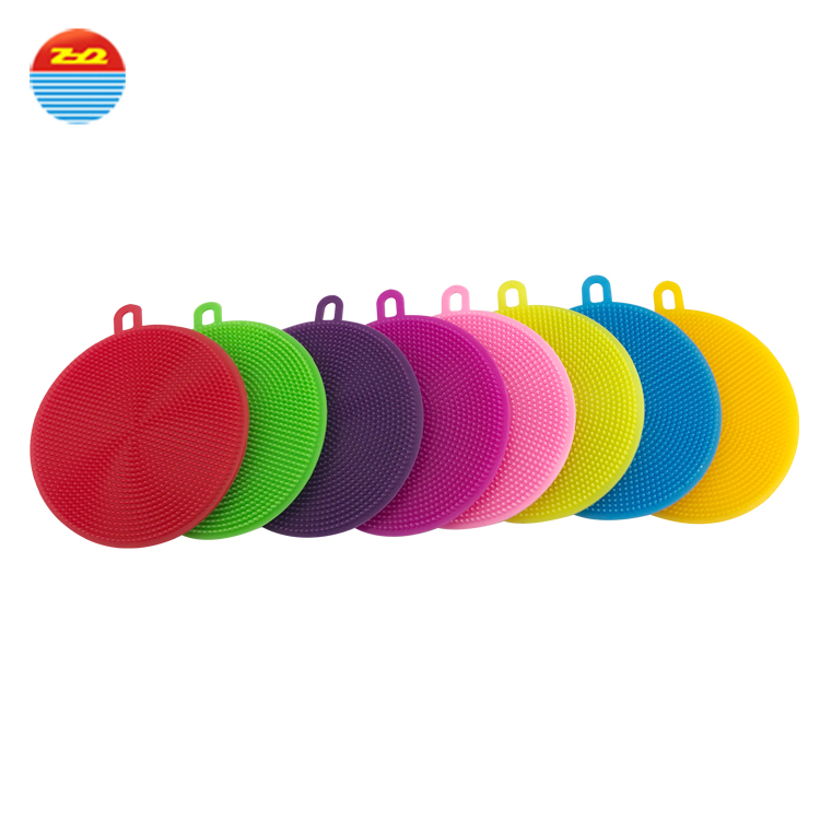 as seen on tv 2018 Durable Eco-friendly Soft Silicone household items Cleaning Brush sponge
