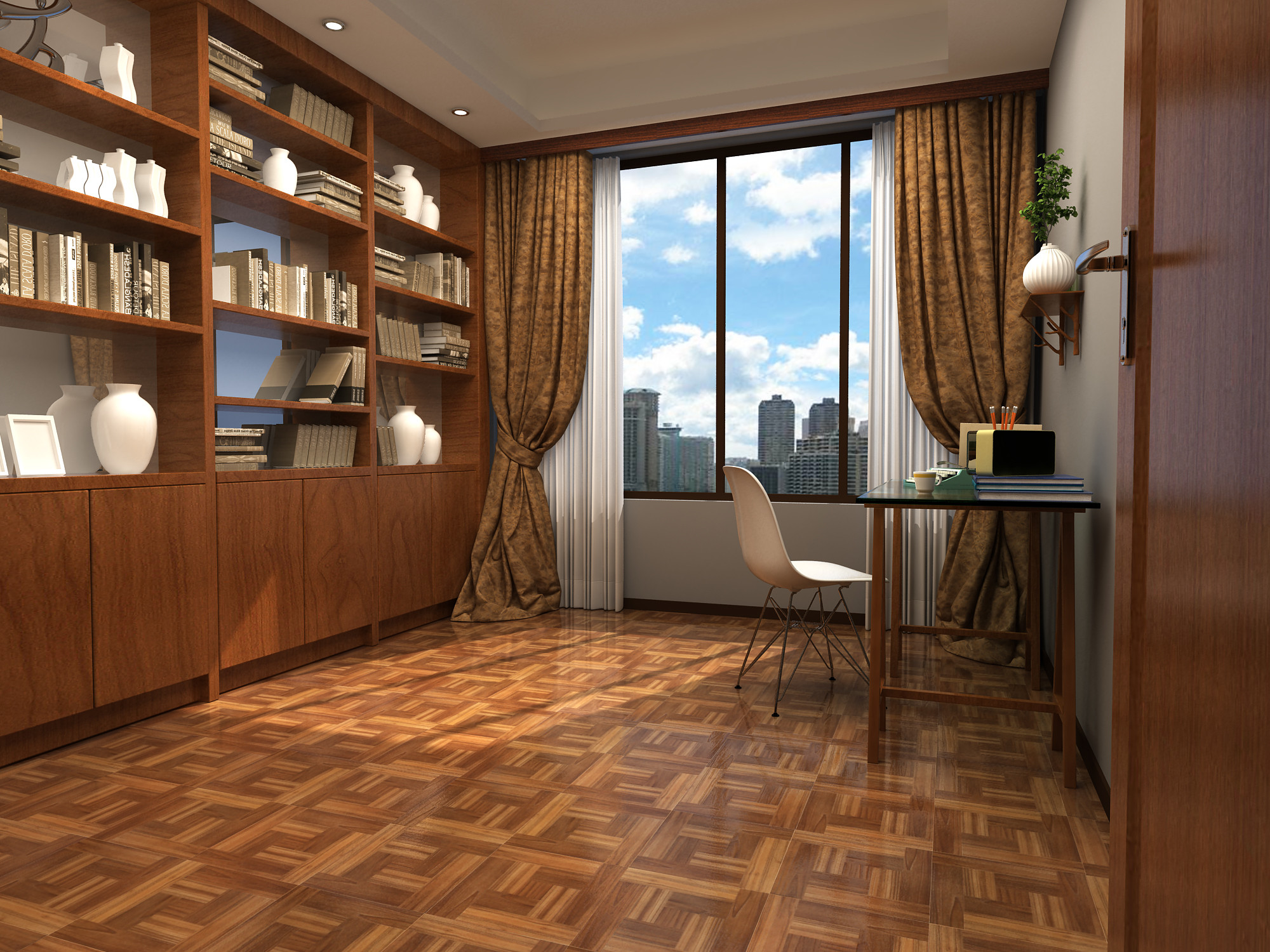 Wood Puzzle Square Pvc Self Adhesive Floor Tiles 12x12 1.5mm Thick