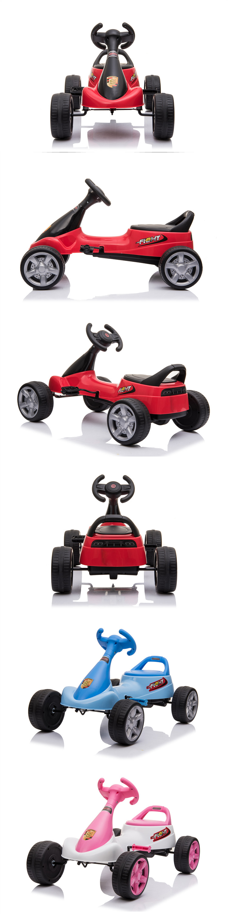 4-Wheel Children's Ride On Pedal Go-Kart for 3-6 Years Old Red G.W. N.W. 5.4/4.4KG