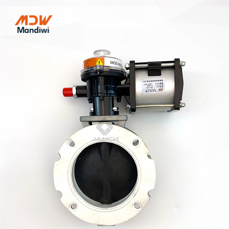 MDW CP101/126 Air Cylinder Pneumatic Swivel Actuator for Aluminum Alloy Butterfly Valve