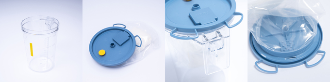 Disposable Suction Liner Bag And Canister 1500cc/2500cc With Solidifier