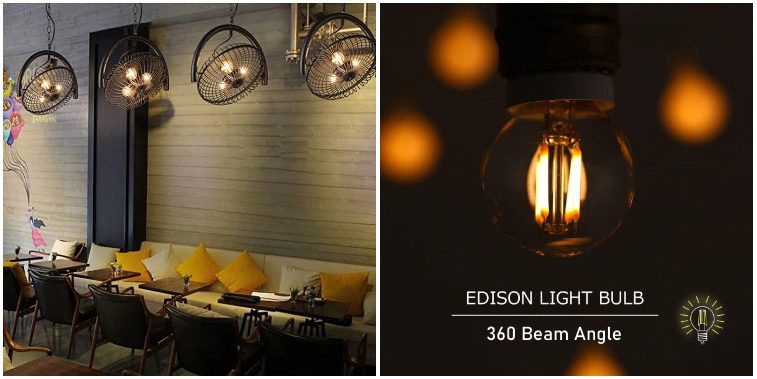 G45 Globe Edison LED Filament Light Bulb E14 Led Bulb String Lights 2W 4W filament lamp