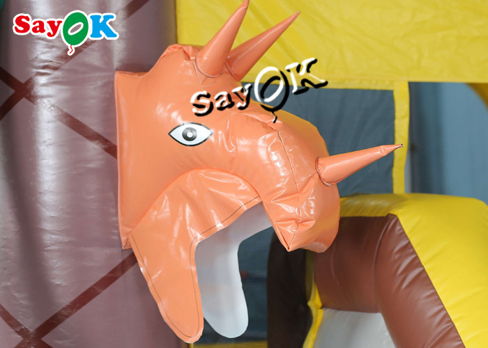 Safari Animal Theme Inflatable Bounce Castle Combo 5x5x4mH