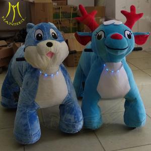 Quality Hansel amusement coin operated walking stuffed animals electric rides for sale