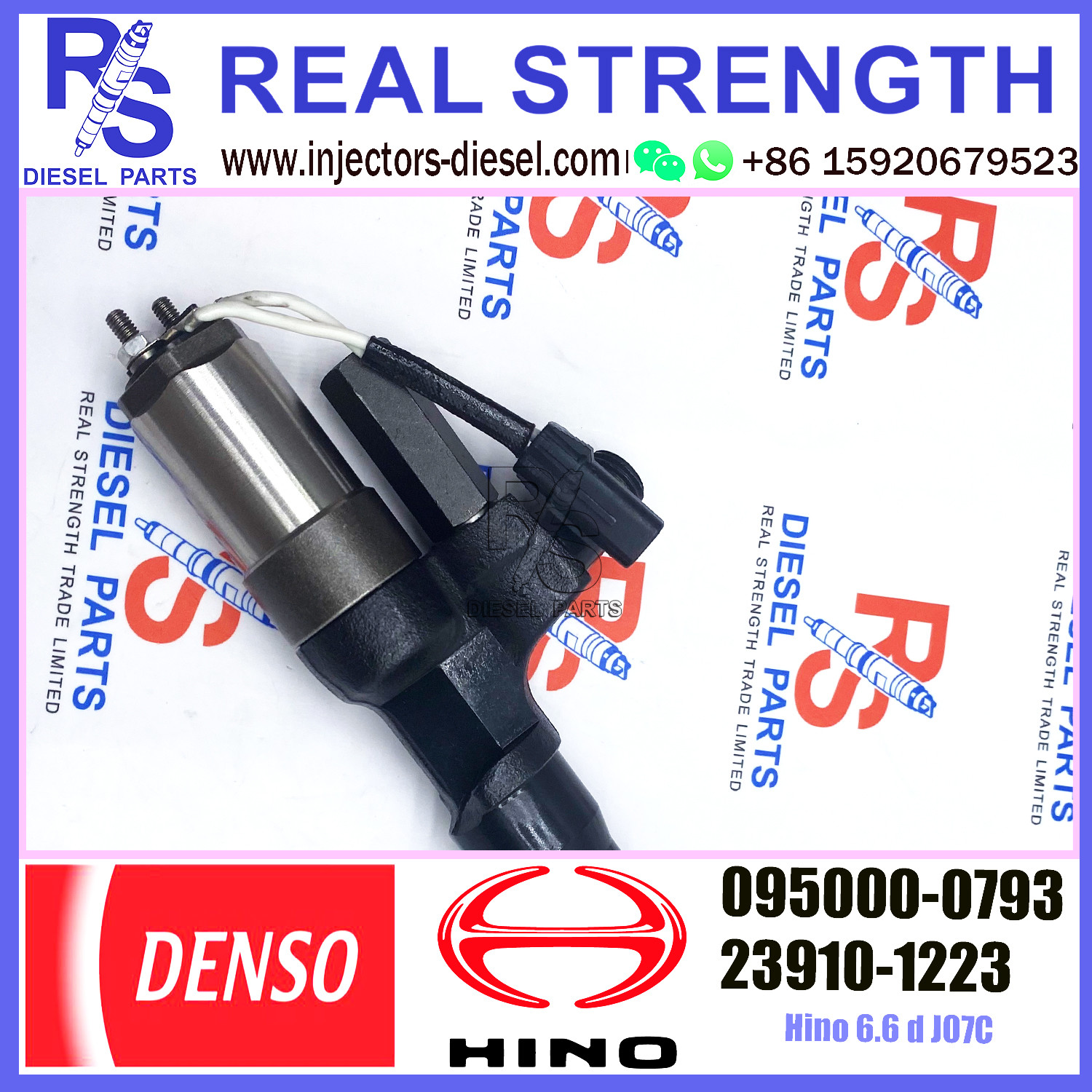 Common Rail Diesel Nozzle Injectors 095000-0792 095000-0793 095000-0794 For HINO 23910-1222 23910-1223 S2391-01223