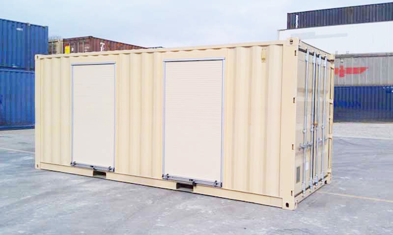 Secure Roller Shutter Side Door Open Pop Up Mobile Shipping 20ft Movable Portable Self Storage for Shipping Containers