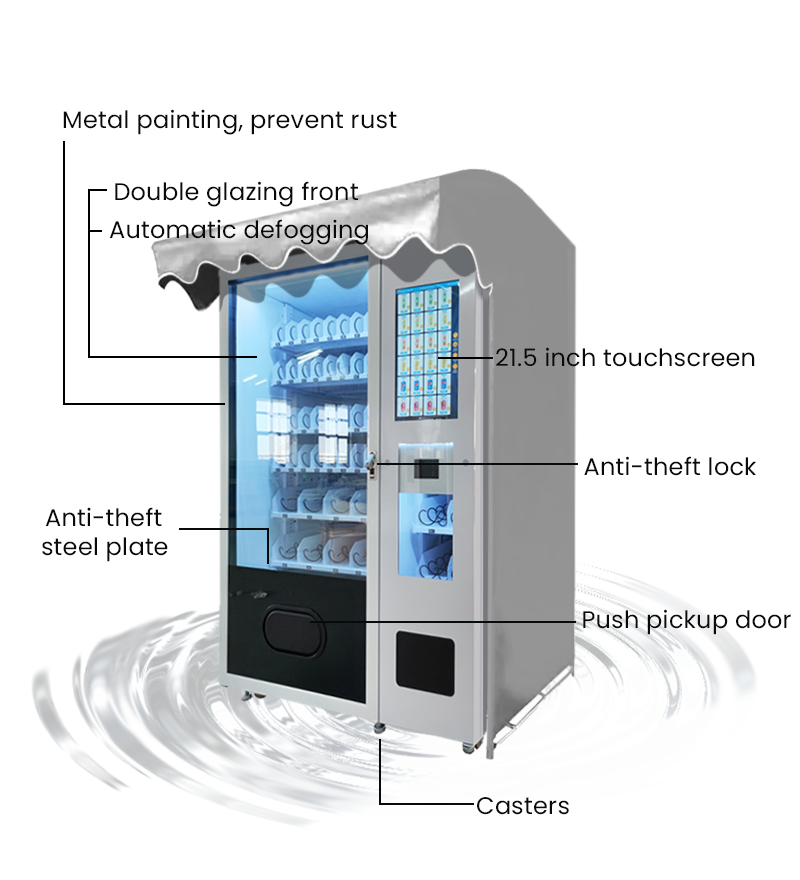 micron smart vending machine software system, save your time, you can control the machine on your mobile phone.