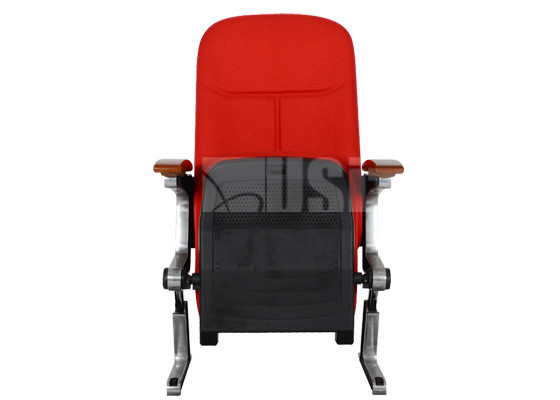 Fabric / PU / Leather Church Auditorium Chairs Imported Hardwood Armrest